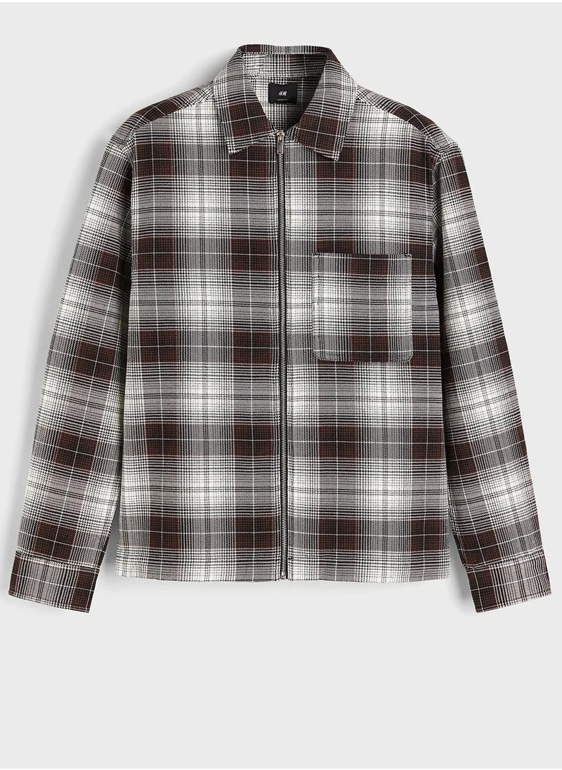 H&M Checked Oversized Shirt