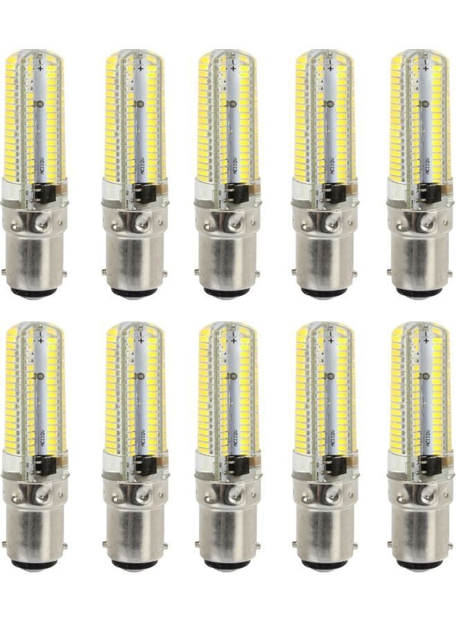 NIBEMINENT 10-Piece Dimmable Silicone 152 LED Corn Bulb Set Cool White  - Image 1