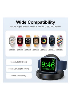 Y&D Watch Charger Stand for Apple, Portable Magnetic Charging Dock iWatch, Wireless Station with Apple Series 7 SE 6 5 4 3 2, Support Nightstand Mode  - Image 2