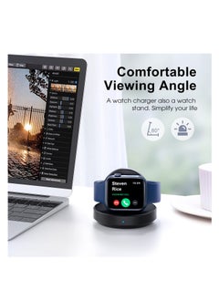 Y&D Watch Charger Stand for Apple, Portable Magnetic Charging Dock iWatch, Wireless Station with Apple Series 7 SE 6 5 4 3 2, Support Nightstand Mode  - Image 3