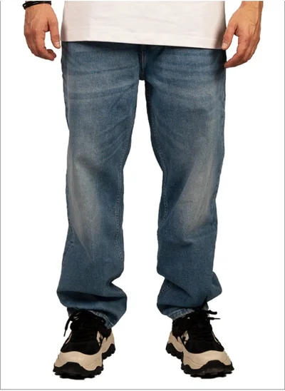 Tanjim Squad TANJIM SQUAD - STRAIGHT FIT JEANS MID BLUE