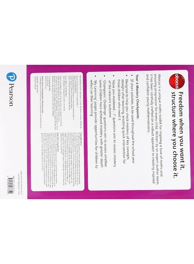 Abacus Mastery Checkpoints Workbook Year 4 / P5 - Image 2