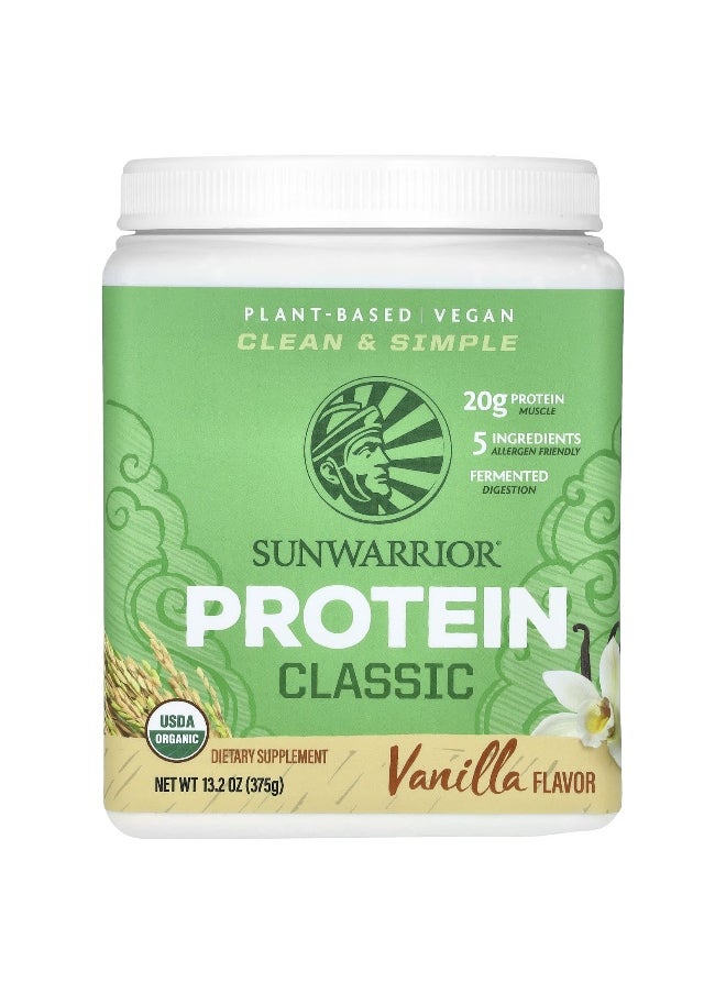 Sunwarrior - Sunwarrior, Classic Protein, Vanilla, 13.2 oz (375 g) - Image 1