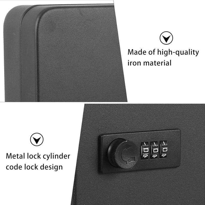 48-Slot Key Cabinet Lock Box with Combination Code, Wall-Mounted Key Management Organizer for Home, Office, and Property Agents - Image 4