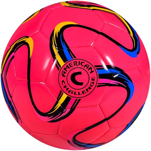 American Challenge Brasilia Soccer Ball – Sizes 5, 4, 3 & 2 – Youth & Adult Training Soccer Ball for Practice, Games & Grass Fields - Image 1