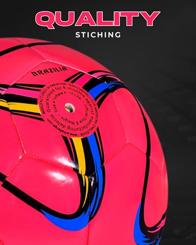 American Challenge Brasilia Soccer Ball – Sizes 5, 4, 3 & 2 – Youth & Adult Training Soccer Ball for Practice, Games & Grass Fields - Image 2