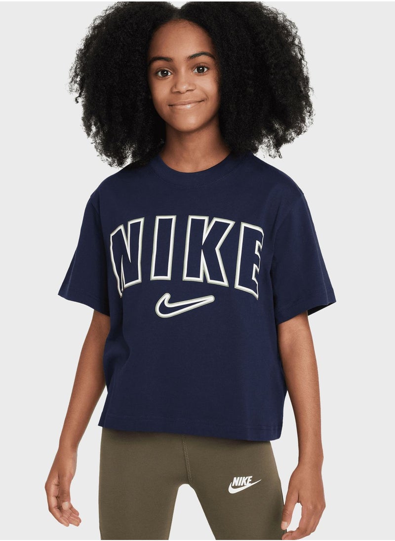Nike - Kids Boxy Print T-Shirt - Image 1