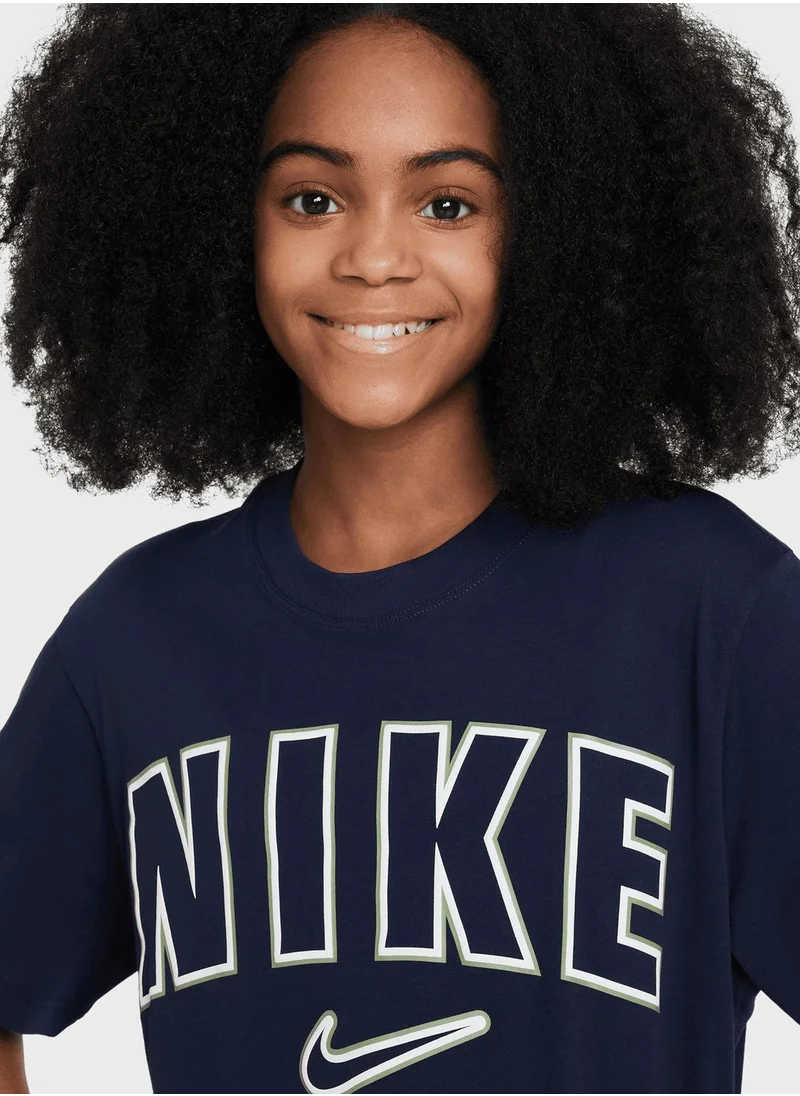 Nike Kids Boxy Print T-Shirt