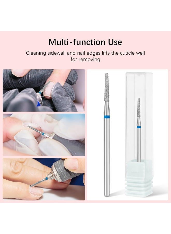 Rolybag Cuticle Nail Drill Bits Needle Shape Cuticle Drill Bit for Nail Diamond Drill Bits 3/32” Professional Safety Cuticle Clean Drill for Electric Remove Cuticle Dead Skin Manicure Tools (Medium) - Image 5