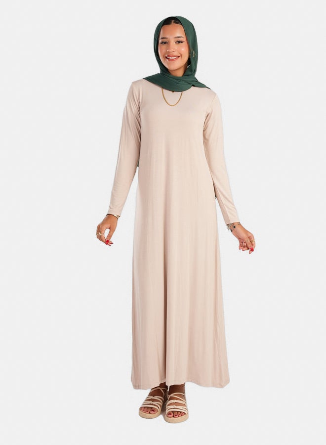 Carina Viscose Round Neck Dress  - Image 1