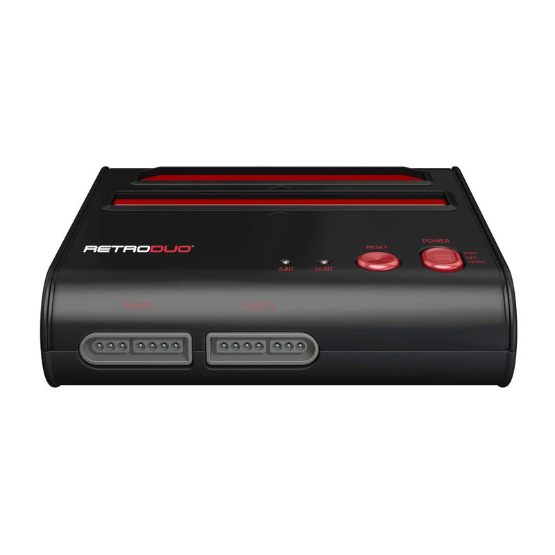 Retro Bit Retro-Bit Retro Duo 2 in 1 Console System - for Original NES/SNES, & Super Nintendo Games - Black/Red - Image 4