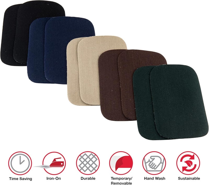 Singer Iron-On Patches, 2" x 3", Dark Assortment - 10 Count - Image 2