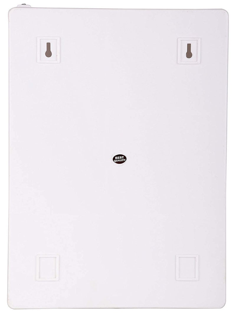 RIYA MultiPurpose Bathroom Cabinet Single Mirror Door with Storage Shelves First Aid Cabinet White 14x45x18 - Image 4