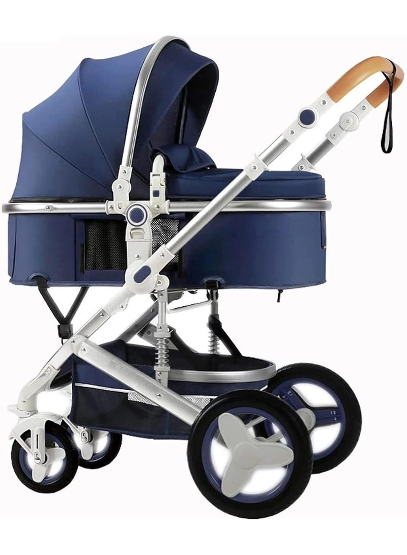 PLAYSO 3 in 1 Infant Baby Stroller with Reversible Seat and Adjustable Canopy - Image 1