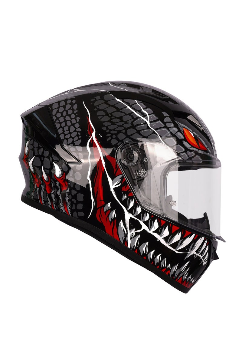 SMK Stellar Taotei GL263 Full Face Helmet, Anti Fog Visor - 70013 - Image 1