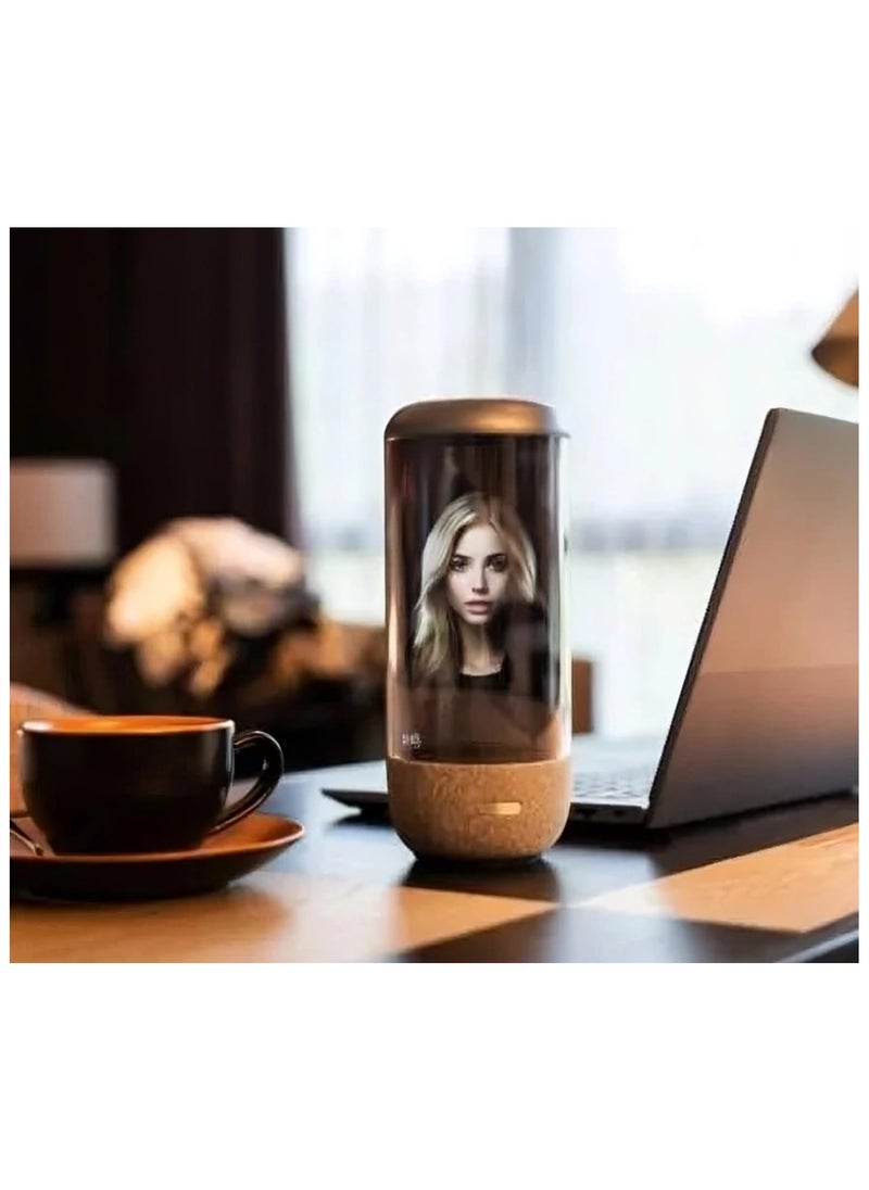 Generic - AI HoloBox ChatGPT-Powered Desktop Holographic Companion, Interactive Holographic Display, ChatGPT Conversation, Personalised Video Uploads, Portable Design| Voice-Controlled Virtual Assistant - Image 1
