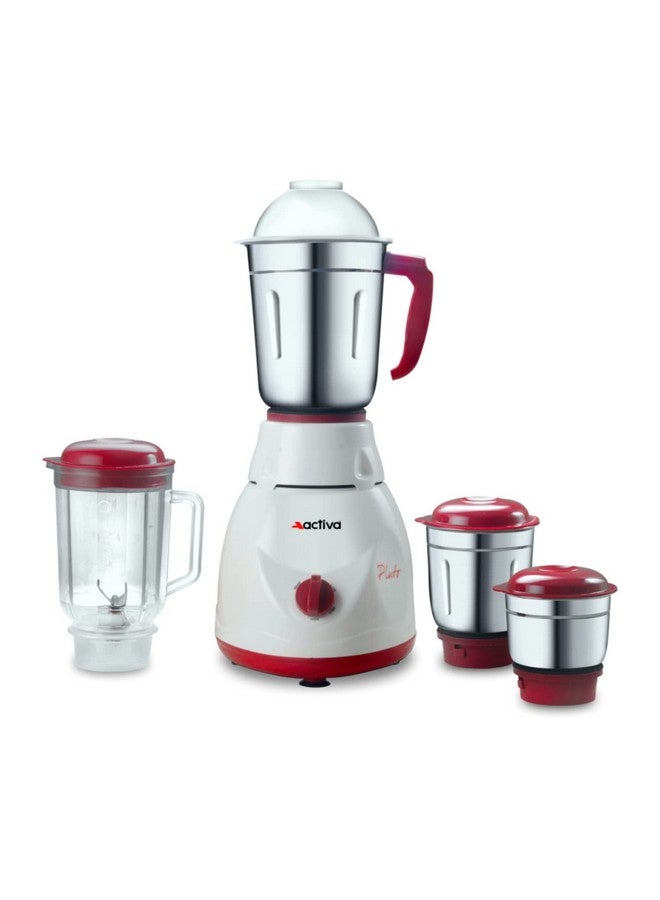 Activa ACTIVA Pluto Pro Plus Mixer Grinder 22 MM Heavy Duty Motor 650W, 4 Jars (White) 2 Year Warranty  - Image 1