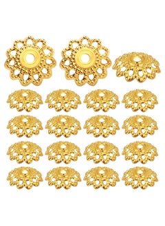 KASTWAVE Antique Golden Flower Bead Caps, 11.5mm Spacer Bead Bracelets Necklaces Bead Caps Alloy Bali Style, for DIY Earrings Necklace Jewellery Making Supplies, 200PCS  - Image 5