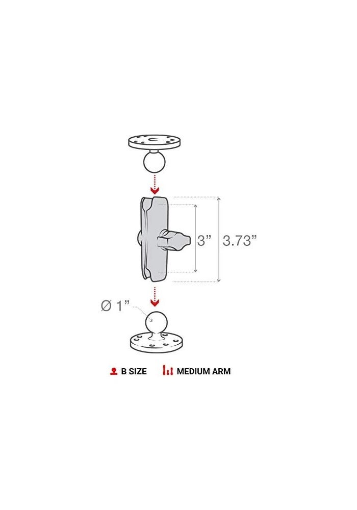 RAM Mounts RAM Mounting Systems Rap-B-201U Mounting Kit - Image 3