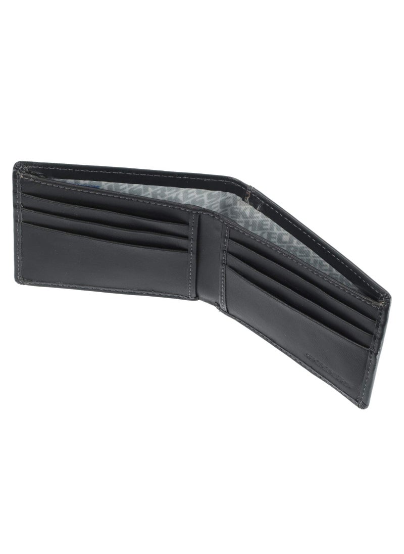 SKECHERS Skechers Mens Passcase RFID Leather Wallet with Flip Pocket, Black Smooth, One Size  - Image 3