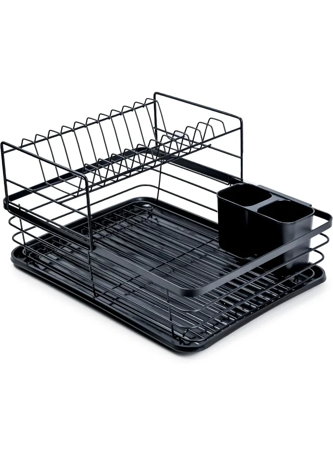 Cuisine Art  Dish Drying Rack, Dish Rack For Kitchen Counter, Rust-Proof Dish Drainer With Drying Board And Utensil Holder For Kitchen Counter Cabinet  | Best Price UAE