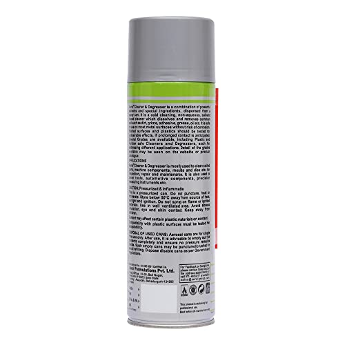 Aerol Cleaner and Degreaser Spray, Grade 6000 (350gm / 444 ml), for Deep Cleaning Inaccessible Areas of Metal Components, Dies and Moulds | Removes Grease, Oil, Wax and Tar - Image 5