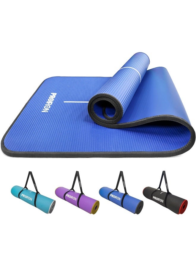 PROIRON Yoga Mat Non-Slip Eco Friendly NBR All-Purpose 10mm Thick Exercise Mat High Density Anti-Tear Pilates Mat with Carrying Strap for Yoga Pilates and Gymnastics - Image 1