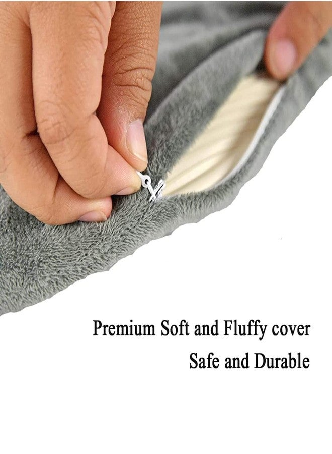 Voblin U-Shaped Hot Water Bottle with Soft Cover, 2L Neck Hot Water Bag, Portable Hot Water Bottle for Neck and Shoulder Pain Relier,Grey - Image 3