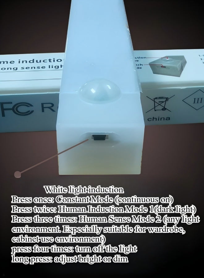 سِيمِير LED مصباح مستشعر حركة قابل للتعتيم إضاءة لاسلكية بشحن مغناطيسي إضاءة ليلية بمستشعر جسم الإنسان مثالي للمنزل المطبخ الدرج غرفة النوم الممرات خزانة الملابس والاستخدام اليومي - Image 5