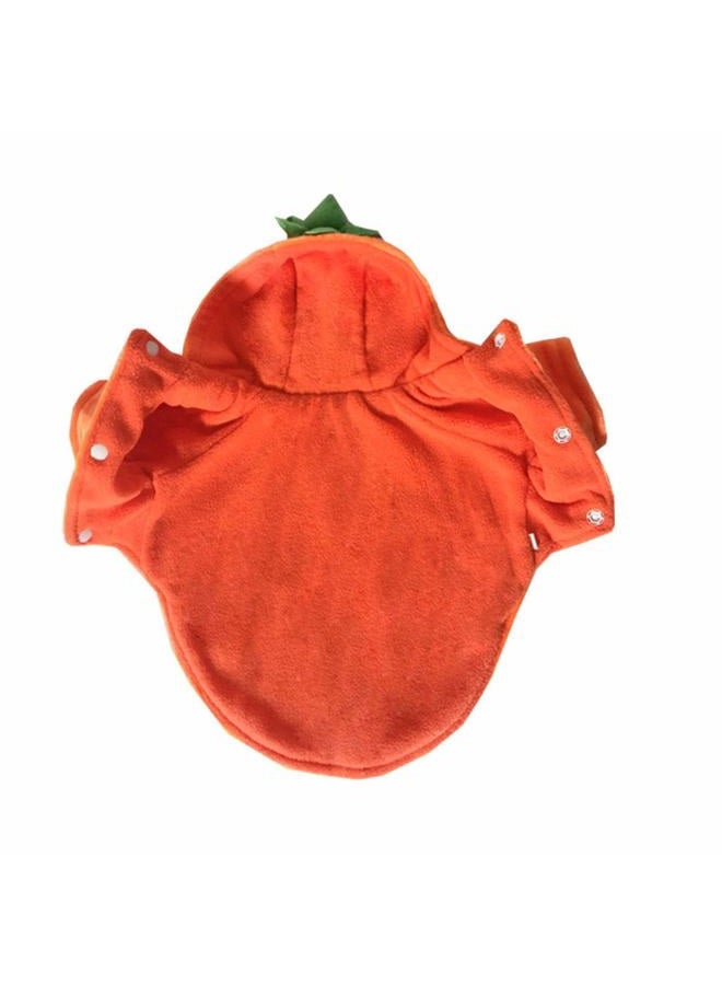 Mogoko Dog Cat Halloween Pumpkin Costumes, Funny Pet Cosplay Dress, Puppy Fleece Hoodie Coat Clothes, Animal Autumn Winter Warm Jumpsuit Outfit Apparel (XL for 12.0~18.0 lbs) - Image 3