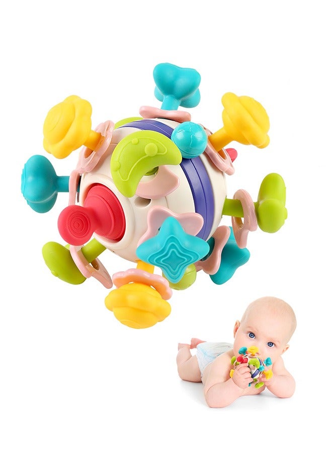 Baby Sensory Teething Toys, Learning Developmental Toys Gifts for Infant Newborn Girls and Boys, Baby Chew Rattle Toddler Toys  - Image 1