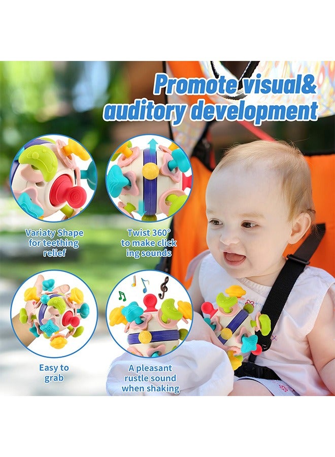 Baby Sensory Teething Toys, Learning Developmental Toys Gifts for Infant Newborn Girls and Boys, Baby Chew Rattle Toddler Toys  - Image 2