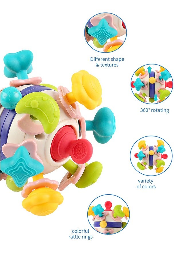 Baby Sensory Teething Toys, Learning Developmental Toys Gifts for Infant Newborn Girls and Boys, Baby Chew Rattle Toddler Toys  - Image 4