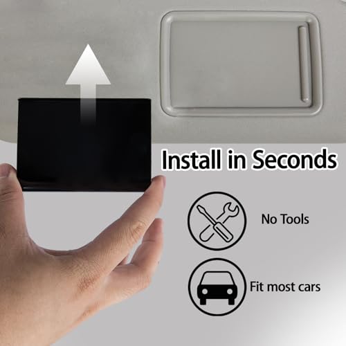 TERPINK Car Air Freshener Visor Clip Compatible with Drift Car Air Freshener, Auto Accessories, Vehicle Sun Visor Metal Clip, Black, Freshener not include (1 Pack) - Image 4