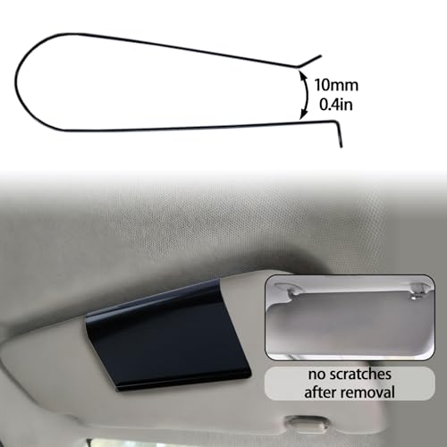 TERPINK Car Air Freshener Visor Clip Compatible with Drift Car Air Freshener, Auto Accessories, Vehicle Sun Visor Metal Clip, Black, Freshener not include (1 Pack) - Image 5