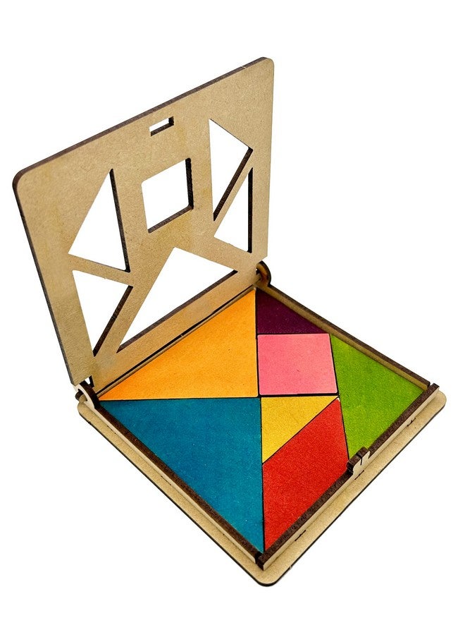 فنفينشين مجموعة Funvention من 8 ألعاب سفر جيبية يمكنك صنعها بنفسك (لعبة إكس أو، لعبة الشطرنج، لعبة الداما، لعبة تانجرام، لعبة ميلبورد، لعبة ديجي بزل، لعبة فيفتين آند أنيمال بازل) للأطفال بعمر 4 سنوات فما فوق، لعبة لوحية عائلية، أفضل هدايا عيد الميلاد - Image 4