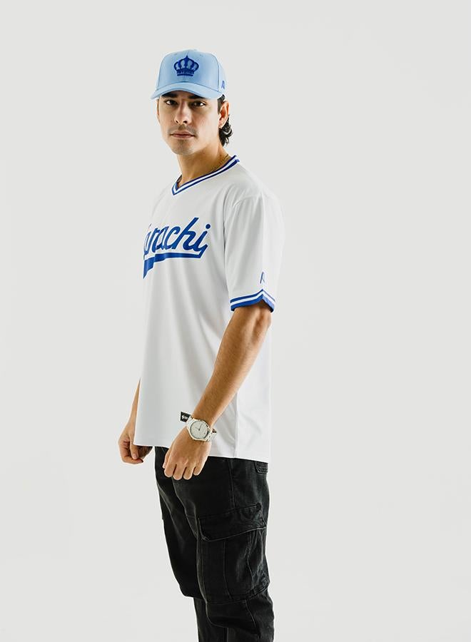 Baseball United Karachi Monarchs Men's V-Neck Jersey - Image 2
