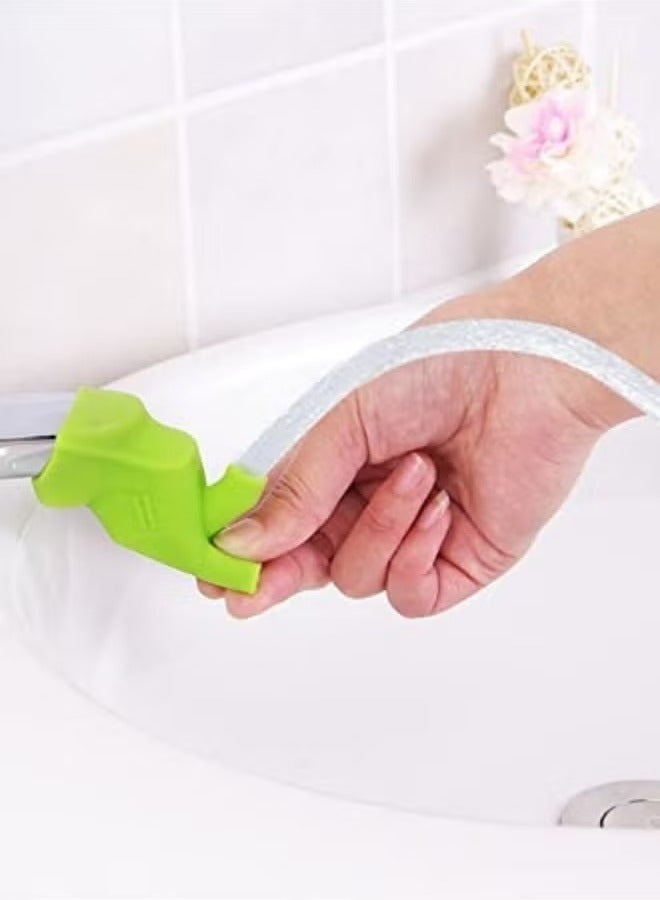 Geustos 3pcsKitchen Sink Faucet Extender Rubber Elastic Nozzle Guide Children Water Saving Tap Extension for Bathroom Accessories - Image 3