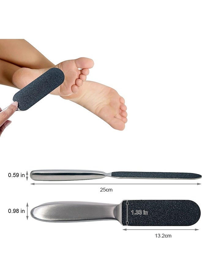 Kinmed 11-Piece Pedicure Foot File and Callus Remover for Hard Skin,Stainless Steel Foot Rasp File with 10 Free Refill Grits Replacement Pads  - Image 2