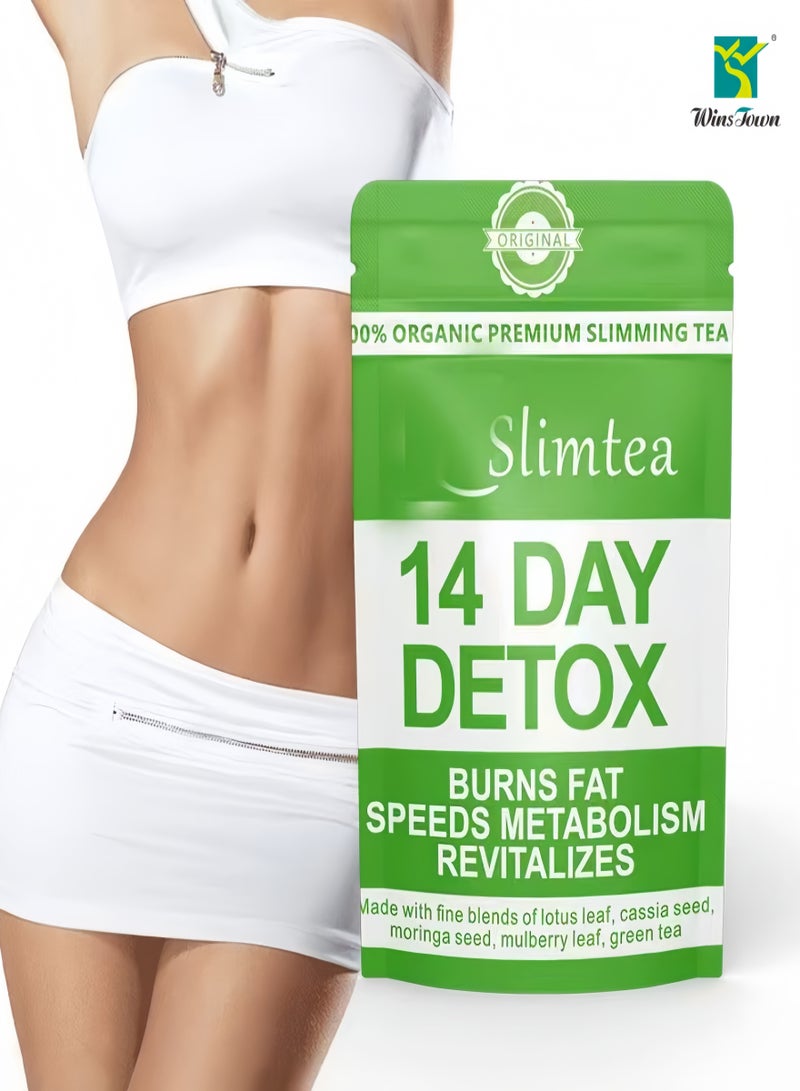 وينز تاون أكياس شاي التنقية للبطن - لدعم الهضم الصحي والت新陈代謝 - 14 أكياس - Image 3