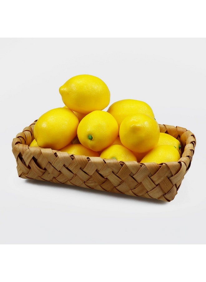 Lorigun 12 Pcs Fake Lemons,Artificial Yellow Lemons Artificial Fruits Faux Lemon Lifelike Simulation for Kichen Party Chirstmas Decor Photography Prop - Image 4