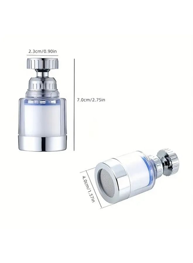 360 Degree Rotating Faucet Aerator Filter Removes Chlorine Fluoride Heavy Metals Softens Water 1pc - Image 4
