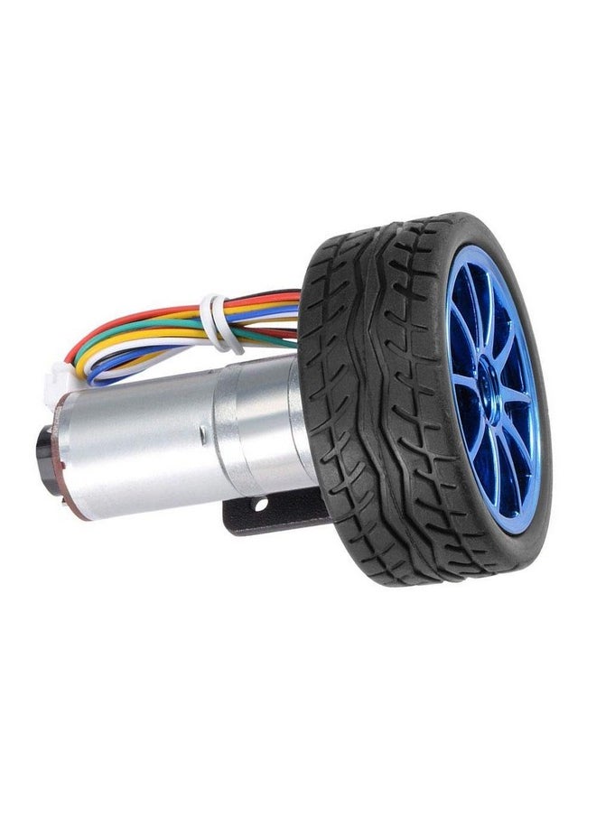 Garosa Dc 6V Diy Encoder Gear Motor With Mounting Bracket 65Mm Wheel Kit Micro Speed Reduction Motor Mini Motor For Smart Car Robot Model Diy Engine Toy(100Rpm)  - Image 4