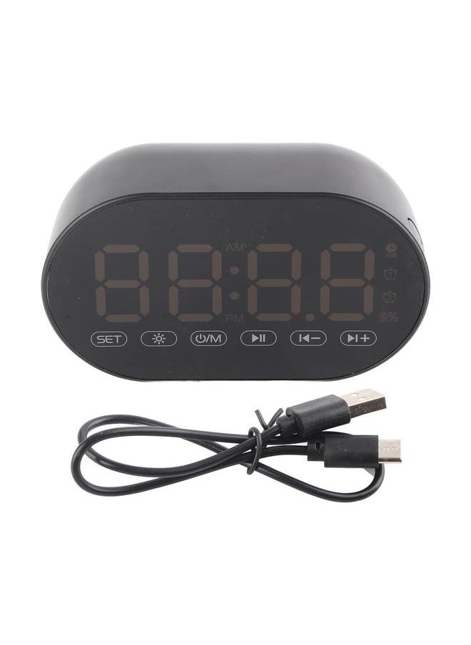 Thoraya - Intelligent AI Alarm Clock Students Learn Electronic Alarm Clock Wireless Bluetooth Speaker for Bedrooms Black Upgrade - Image 1