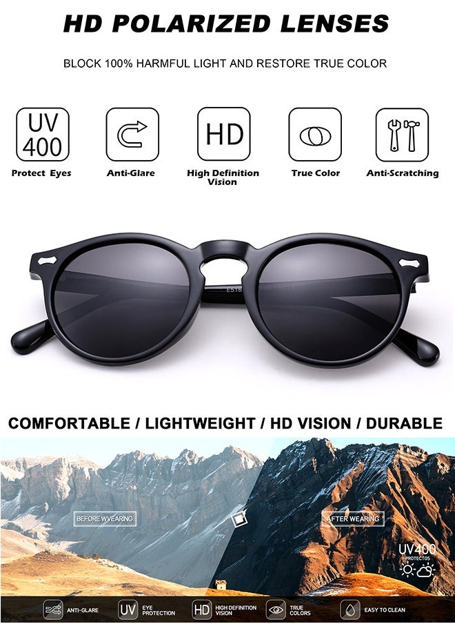 AZorb Polarised Kids Sunglasses Boys Girls Round Sun Glassess Childrens Sunglass Cool Circle Kid Sun Glasses UV400 Protection Shades for Child Age 3-12  - Image 3
