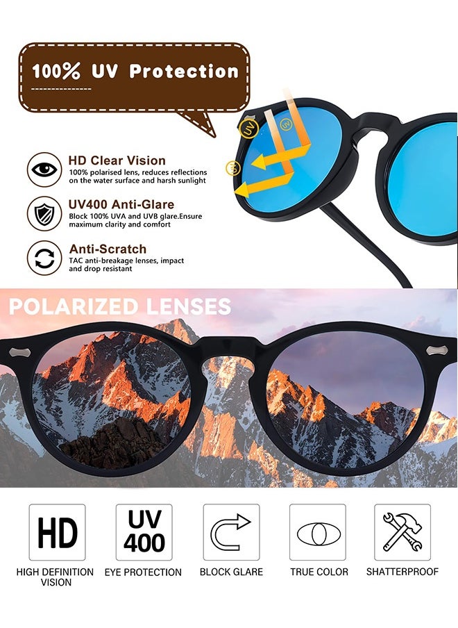 AZorb Polarised Kids Sunglasses Boys Girls Round Sun Glassess Childrens Sunglass Cool Circle Kid Sun Glasses UV400 Protection Shades for Child Age 3-12  - Image 5