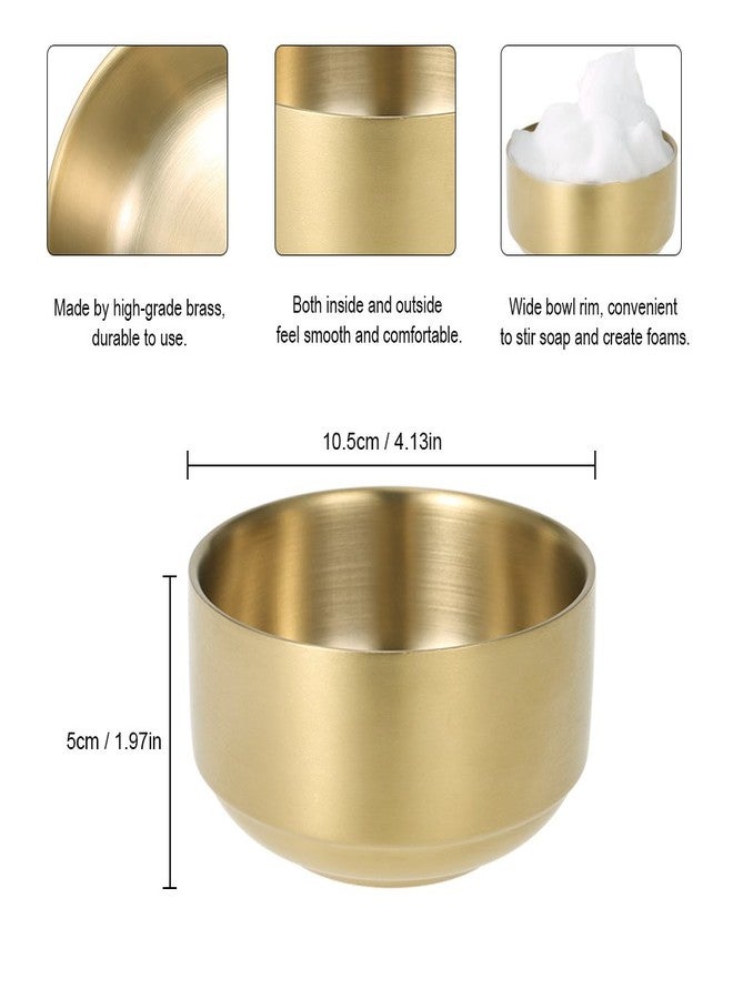 ANSELF Shaving Soap Bowl Metal Shaving Mug Bowl Barber Cleaning Soup Cup Man's Shaving Tool (Large) - Image 3