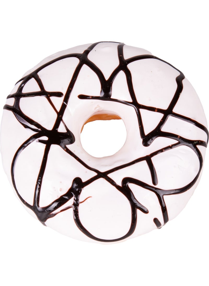 Herdekora Artificial Donut Vanilla Chocolate Top 10X4 Cm.  - Image 1
