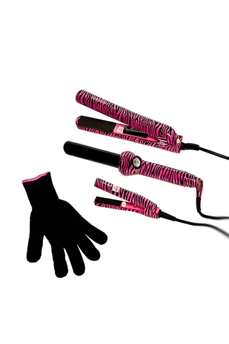 Jose Eber Styling Tool Set 19 mm  Pink Zebra - Image 1