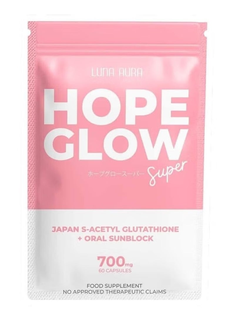 لونا أورا أمل جلو سوبر جابان إس-أسيتيل جلوتاثيون + واقي شمس فموي - Image 1